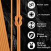 Picture of TECEUM Paracord Type III 550 Apricot - 200 ft - 4mm - Tactical Rope MIL-SPEC - Outdoor para Cord - Camping Hiking Fishing Gear - EDC Parachute Cord - Strong Survival Rope 085