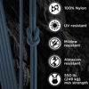 Picture of TECEUM Paracord Type III 550 Blue Oil - 200 ft - 4mm - Tactical Rope MIL-SPEC - Outdoor para Cord - Camping Hiking Fishing Gear - EDC Parachute Cord - Strong Survival Rope 420
