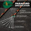 Picture of TECEUM Paracord Type III 550 Mixed Camo - 200 ft - 4mm - Tactical Rope MIL-SPEC - Outdoor para Cord -Camping Hiking Fishing Gear and Equipment - EDC Parachute Cord - Strong Survival Rope 766