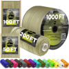 Picture of TECEUM Paracord Type III 550 Golden Sand - 200 ft - 4mm - Tactical Rope MIL-SPEC - Outdoor para Cord - Camping Hiking Fishing Gear - EDC Parachute Cord - Strong Survival Rope 028