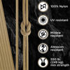 Picture of TECEUM Paracord Type III 550 Golden Sand - 200 ft - 4mm - Tactical Rope MIL-SPEC - Outdoor para Cord - Camping Hiking Fishing Gear - EDC Parachute Cord - Strong Survival Rope 028