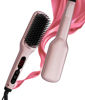 Picture of Hair Straightener Brush, MegaWise Hair Straightening Comb for All Hair Types with Nano Heating Teeth, Double Anion Technology, MCH 20s Fast Heating & 60-Minute Auto Shut-Off - Gifts for Women