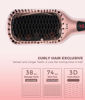 Picture of Hair Straightener Brush, MegaWise Hair Straightening Comb for All Hair Types with Nano Heating Teeth, Double Anion Technology, MCH 20s Fast Heating & 60-Minute Auto Shut-Off - Gifts for Women