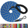 Picture of NTR Heavy Duty Dog Leash, 30FT Reflective Dog Leash with Swivel Lockable Hook and Comfortable Padded Handle, Puppy Leash for Walking, Hunting, Camping, Backyard for Small Medium and Large Dogs Blue