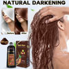 Picture of IIIMEIDU Gray Hair Coverage Shampoo - 3 in 1 Herbal Ingredients, Natural Chestnut Brown Shampoo for Women and Men (500ml)