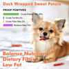 Picture of MON2SUN Dog Treats Rawhide Free Duck Wrapped Sweet Potato Dog Snacks, Gluten & Grain Free Dog Treats for Puppy and Small Dogs, (Duck, 1.56 Pound-Pack of 1)