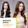 Picture of KINGMING Brown Hair Dye Shampoo 3 in 1 for Gray Hair, Hair Color Shampoo for Women Men Grey Hair Coverage, Herbal Ingredients Champu Con Tinte Para Canas 500ml (Brown)