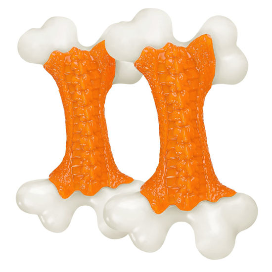 Picture of Kseroo Tough Dog Toys, Dog Toys for Aggressive Chewers Large Breed, Aggressive Chew Toys for Large Dogs, Dog Bone Chew Toy Nylon Dog Toys for Large Dogs Extreme Chew Toys Indestructible