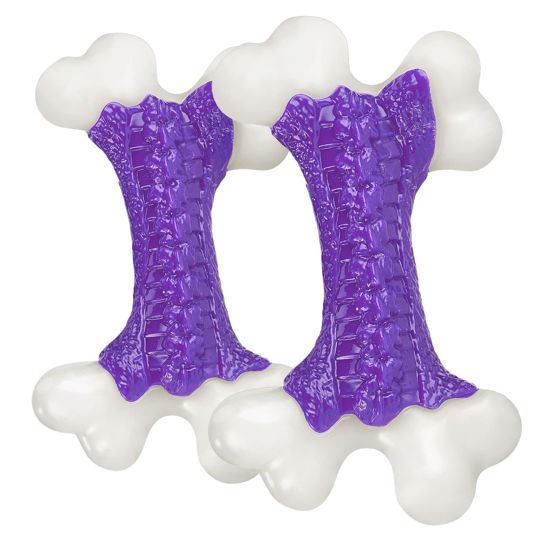 Picture of Kseroo Tough Dog Toys, Dog Toys for Aggressive Chewers Large Breed, Aggressive Chew Toys for Large Dogs, Dog Bone Chew Toy Nylon Dog Toys for Large Dogs Extreme Chew Toys Indestructible