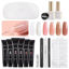 Picture of GAOY Poly Gel Nail Kit with U V Light Starter Kit, 6 Pcs Builder Gel Nail Extension Kit for Beginners with Everything Nail Art DIY