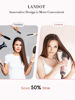 Picture of LANDOT Hair Blow Dryer Brush: One-Step Hot Air Brush with 60mm Oval Barrel - 4 in 1 HairDryer Styler and Volumizer for Drying Straightening Curling Volumizing Hair Fight Frizz and Add Volume