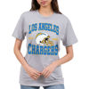 Picture of Junk Food Clothing x NFL - Los Angeles Chargers - Team Helmet - Unisex Adult Short Sleeve Fan T-Shirt for Men and Women - Size 3X-Large