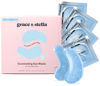 Picture of grace & stella Award Winning Under Eye Mask (Blue, 48 Pairs) Reduce Dark Circles, Puffy Eyes, Undereye Bags, Wrinkles, Gel Under Eye Patches, Birthday Gifts for Women - Vegan Cruelty-Free Self Care
