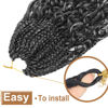 Picture of Goddess Box Braids Crochet Hair With Curly Ends 14 Inch Bohomian Box Braids Crochet Braids 8 Packs 3X Crochet Braids Synthetic Braiding Hair Extension for Black Women(14 Inch (Pack of 8), T-Grey)………