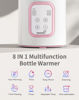 Picture of GROWNSY Bottle Warmer, Fast Baby Bottle Warmer for All Bottles, Milk Warmer for Breastmilk or Formula, Smart Temperature Control and Automatic Shut-Off- Pink…
