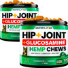 Picture of (2 Pack) Hemp Hip and Joint Supplement for Dogs - Glucosamine for Dogs - 340 Dog Joint Pain Relief Treats - Chondroitin, MSM, Hemp Oil - Advanced Dog Joint Supplement Health - Mobility Support Chews