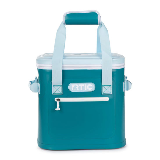 Picture of RTIC Soft Cooler 12 Can, Insulated Bag Portable Ice Chest Box for Lunch, Beach, Drink, Beverage, Travel, Camping, Picnic, Car, Trips, Floating Cooler Leak-Proof with Zipper, Deep Harbor