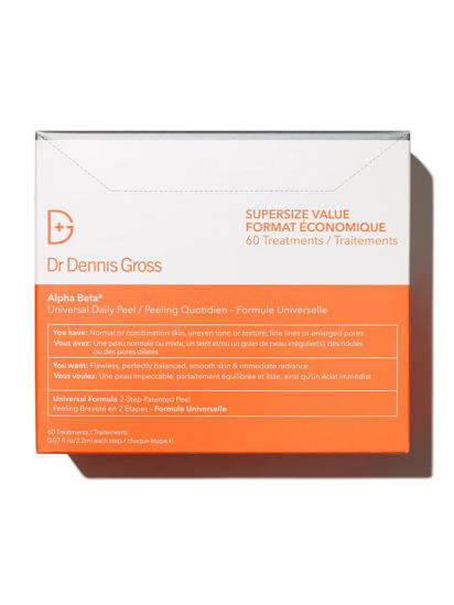 Picture of Dr Dennis Gross Alpha Beta Universal Daily Peel | 2 Step Daily Treatment to Boost Radiance, Smooth Fine Lines, Refine Pores, and Improve Tone & Texture | 60 Treatments