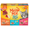 Picture of Meow Mix Paté in Gravy Wet Cat Food Variety Pack, Surf n’ Turf Patés 2.75 Ounce (Pack of 12)