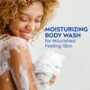 Picture of Nivea Coconut and Almond Milk Moisturizing Body Wash for Dry Skin, 30 Fl Oz Pump Bottle