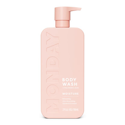 Picture of MONDAY HAIRCARE Moisture Body Wash 27oz - Nourishing Ingredients, Shea Butter, Coconut Oil and Grapefruit Extract, Hydrate and Replenish Skin
