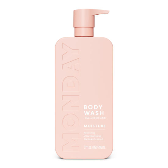 Picture of MONDAY HAIRCARE Moisture Body Wash 27oz - Nourishing Ingredients, Shea Butter, Coconut Oil and Grapefruit Extract, Hydrate and Replenish Skin