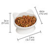 Picture of Kitty City Raised Cat Food Bowl Collection/Stress Free Pet Feeder and Waterer and Slow Feed Bowls