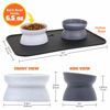 Picture of Kitty City Raised Cat Food Bowl Collection/Stress Free Pet Feeder and Waterer and Slow Feed Bowls