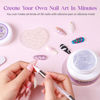 Picture of MIZHSE Solid Builder Gel for Nails, 60g Large Capacity Clear Hard Gel for Nails 3D Sculpting Gel Non-Sticky Hand Carving Gel U V/LED Nail Extension Gel with 3D Silicone Mold Nail Art Salon Home DIY
