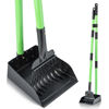 Picture of MXF Pooper Scooper, Dog Pooper Scooper Long Handle Stainless Metal Tray and Rake Set for Medium Small Dogs Heavy Duty - Use on Grass, Dirt or Gravel - Pet Supplies (Green)