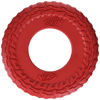 Picture of Nerf Dog Rubber Tire Flyer Dog Toy, Flying Disc, Lightweight, Durable, Floats in Water, Great for Beach and Pool, 10 Inch Diameter, 3 Pack, Red and Translucent Green and Translucent Blue
