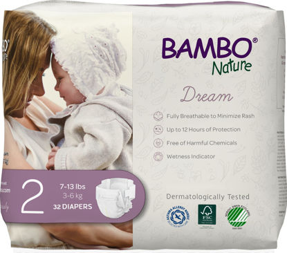 Picture of Bambo Nature Premium Baby Diapers (SIZES 0 TO 6 AVAILABLE), Size 2, 32 Count