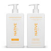 Picture of Native Shampoo and Conditioner Contain Naturally Derived Ingredients| All Hair Type Color & Treated, Fine to Dry Damaged, Sulfate & Dye Free - Almond & Shea Butter, 16.5 fl oz each (2 pack)