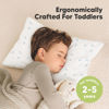 Picture of 2-Pack Toddler Pillow - Soft Organic Cotton Toddler Pillows for Sleeping - 13X18 Small Pillow for Kids - Kids Pillows for Sleeping - Kids Pillow for Travel, School, Nap, Age 2 to 5 (Spacecrafts)
