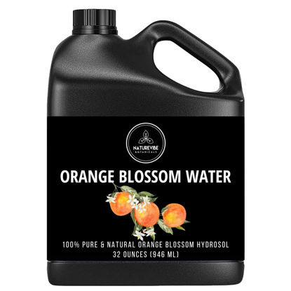 Picture of Naturevibe Botanicals Orange Water 32 Ounces | 100% Pure and Natural | Great for Skin Care and Hair Care