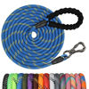 Picture of NTR Long Dog Leash 50 FT,Rope Leash with Swivel Lockable Hook, Reflective Threads and Comfortable Handle,Dog Training Leash Lead for Walking,Hunting,Camping,for Medium and Large Dogs Blue