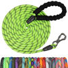 Picture of NTR 50FT Dog Long Leash, Rope Dog Leash with Swivel Lockable Hook and Comfortable Padded Handle, Dog Training Leash Lead for Walking, Hunting, Camping, Backyard for Small Medium and Large Dogs Green