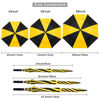 Picture of G4Free 68 Inch Automatic Open Golf Long Umbrella Extra Large Oversize Double Canopy Vented Windproof Waterproof Stick Umbrellas (Black/Yellow)