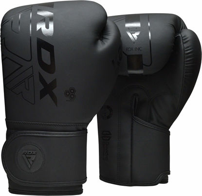 Picture of RDX Boxing Gloves Men Women, Pro Training Sparring, Maya Hide Leather Muay Thai MMA Kickboxing, Adult Heavy Punching Bag Gloves Mitts Focus Pad Workout, Ventilated Palm