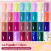 Picture of JODSONE 36 PCS Gel Nail Polish Starter Kit UV Light and Dark Series Gel Nail Set No Wipe Base Matte and Glossy Top Coat All Kinds of Manicure Tools