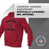 Picture of Team Fan Apparel NFL Adult Gameday Hooded Sweatshirt - Poly Fleece Cotton Blend - Stay Warm and Represent Your Team in Style (Arizona Cardinals - Red, Adult Small)