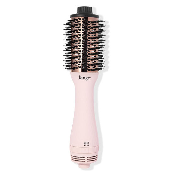 Picture of L'ANGE HAIR Le Volume 2-in-1 Titanium Blow Dryer Brush | Hot Air Brush in One with Oval Barrel | Hair Styler for Smooth, Frizz-Free Results for All Hair Types (Blush - 60 mm)
