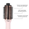 Picture of L'ANGE HAIR Le Volume 2-in-1 Titanium Blow Dryer Brush | Hot Air Brush in One with Oval Barrel | Hair Styler for Smooth, Frizz-Free Results for All Hair Types (Blush - 60 mm)