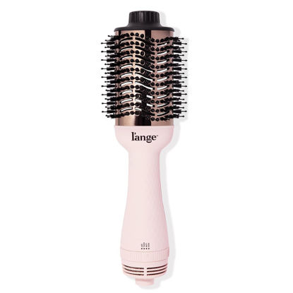 Picture of L'ANGE HAIR Le Volume 2-in-1 Titanium Blow Dryer Brush | Hot Air Brush in One with Oval Barrel | Hair Styler for Smooth, Frizz-Free Results for All Hair Types (Blush - 75 mm)