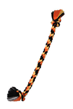 Picture of Mammoth Flossy Chews Color Rope Tug - Premium Cotton-Poly Rope Dog Toy - Colorful Interactive Tug of War Rope - Dog Chew Rope Naturally Flosses Teeth - 2 Knot Dog Rope Toy