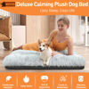 Picture of KISYYO Dog Beds for Small Dogs Deluxe Pet Beds for Crates Washable Dog Bed Mat, 24 x 18 x 3 Inches, Grey