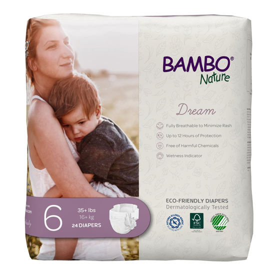 Picture of Bambo Nature Premium Baby Diapers (SIZES 0 TO 6 AVAILABLE), Size 6, 24 Count