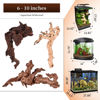 Picture of majoywoo Natural Coral Driftwood for Aquarium Decor Fish Tank Decorations, Assorted Driftwood Branch 6-10" 3 Pcs, Reptile Decor…