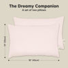 Picture of 2-Pack Toddler Pillow - Soft Organic Cotton Toddler Pillows for Sleeping - 13X18 Small Pillow for Kids - Kids Pillows for Sleeping - Kids Pillow for Travel, School, Nap, Age 2 to 5 (Mist Pink)