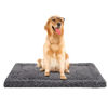 Picture of Washable Dog Bed Mat Reversible Dog Crate Pad Soft Fluffy Pet Kennel Beds Dog Sleeping Mattress for Large Jumbo Medium Small Dogs, 41 x 27 Inch, Gray